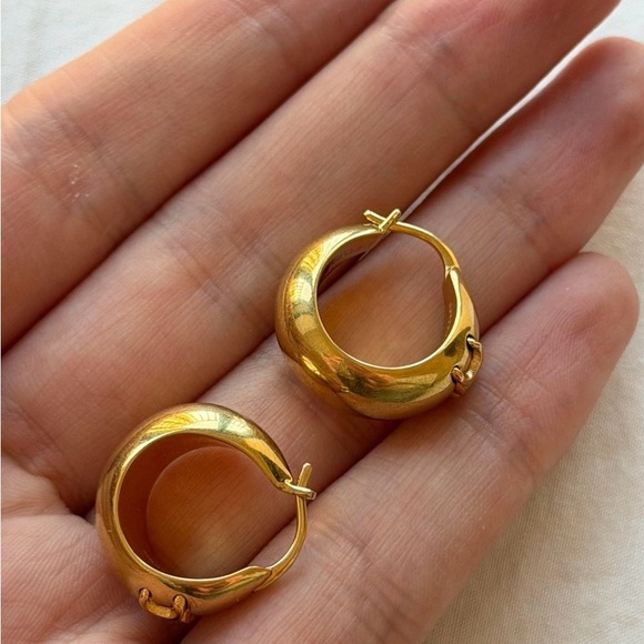 Celine Triomphe Hoop Earrings - Picture 2 of 6